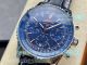 Swiss Clone Breitling Navitimer BLS B01 Chronograph Ss Blue Leather Strap (2)_th.jpg